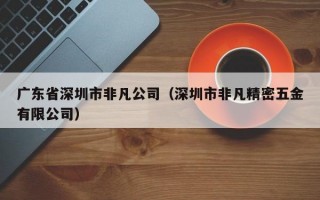 广东省深圳市非凡公司（深圳市非凡精密五金有限公司）